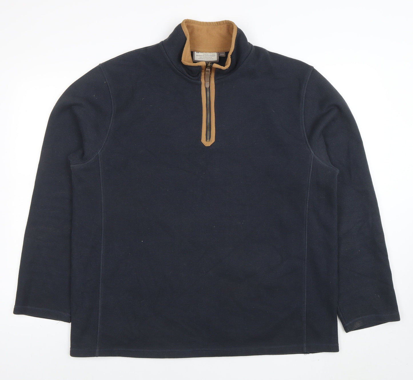 Mountain Warehouse Men’s Blue XL 1/4 Zip Pullover Sweatshirt