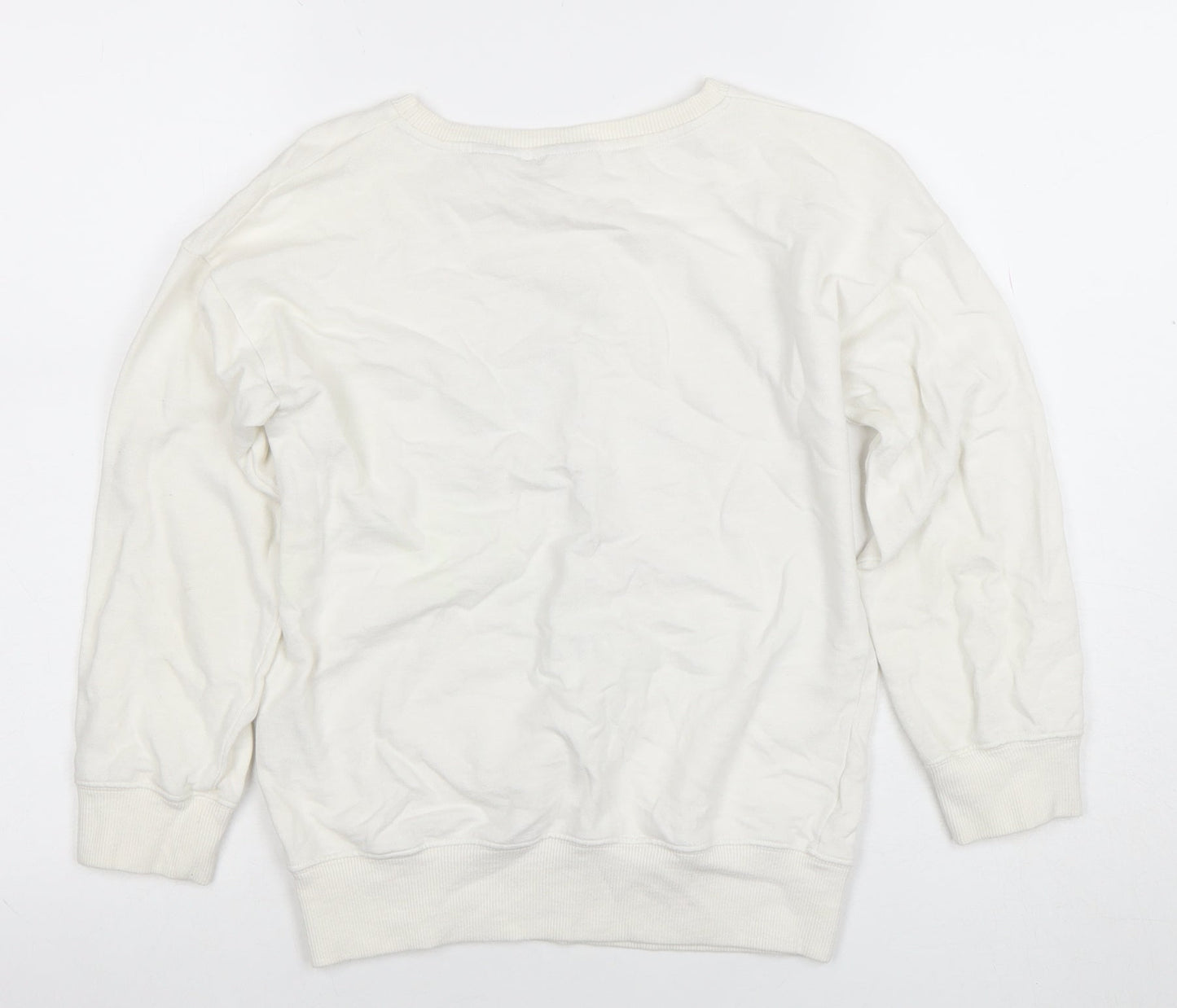 Next Girls White Mickey Mouse Sweatshirt 10 Years Pullover Disney Graphic