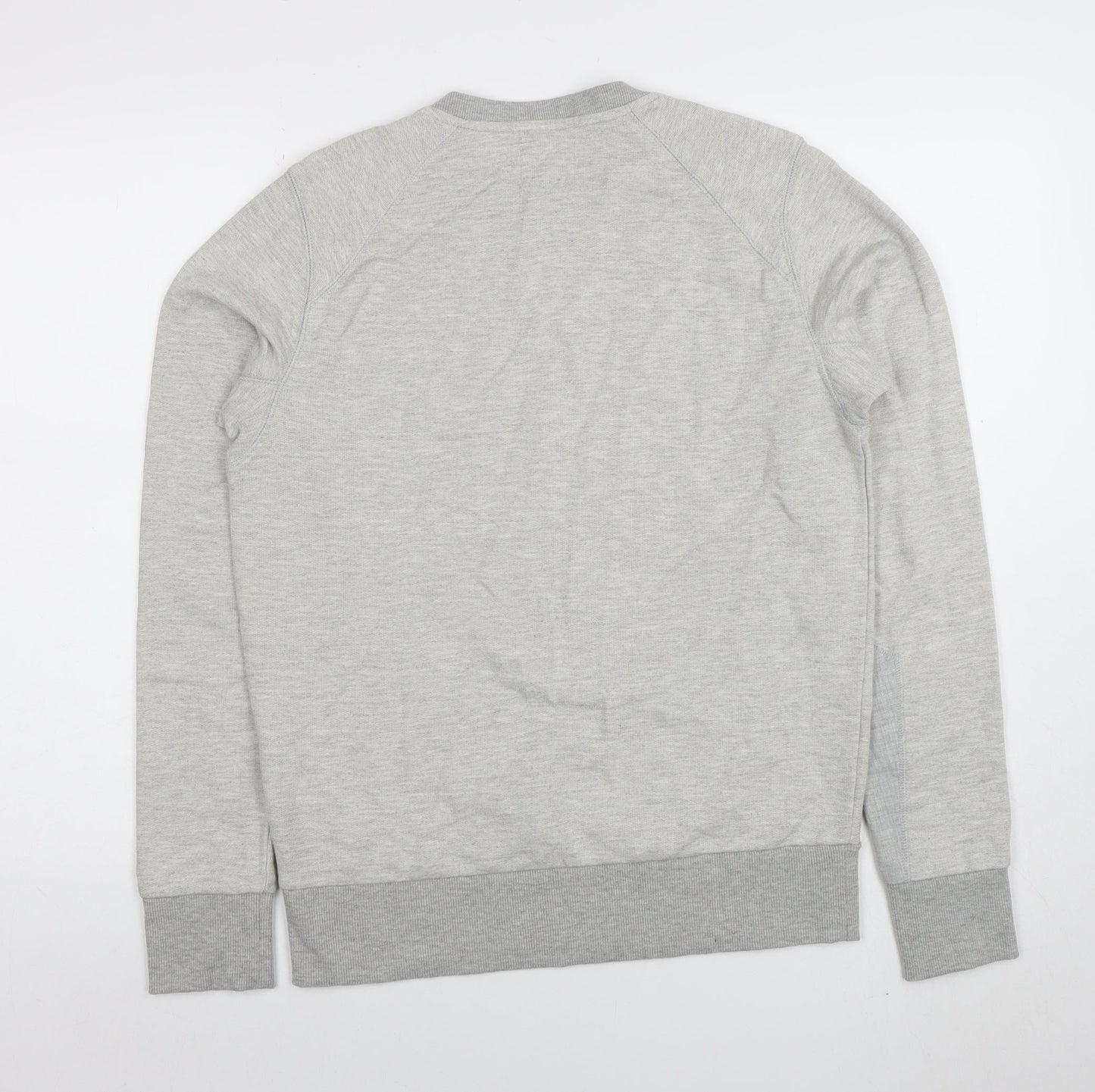 Boxfresh Men's Grey Crew Neck Cotton Blend Pullover Sweatshirt M
