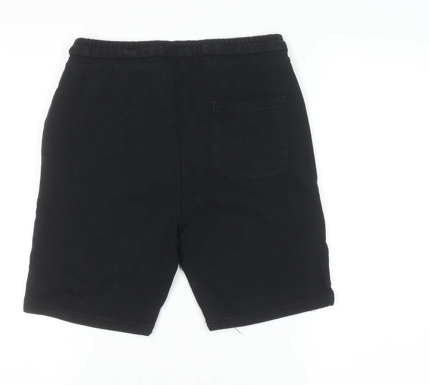 Jack Wills Boys Black Sweat Shorts 12-13 Years Elastic Waist Casual