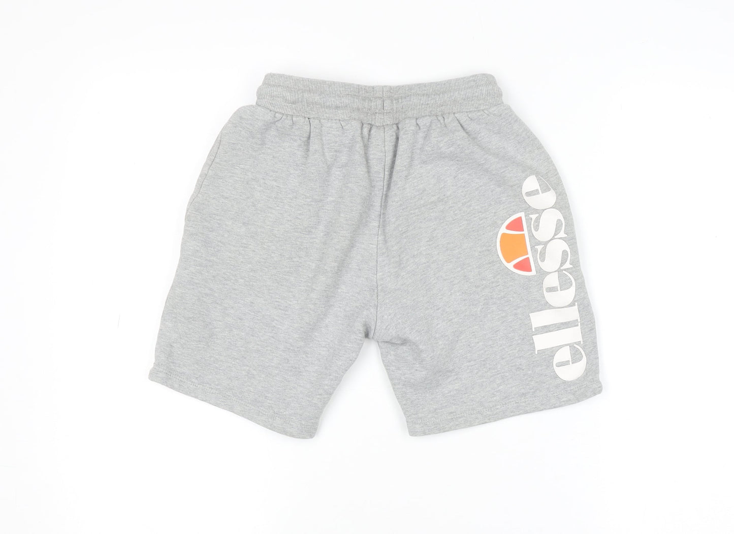 Ellesse Boys Grey Sweat Shorts 12-13 Years Regular Fit Drawstring Pockets
