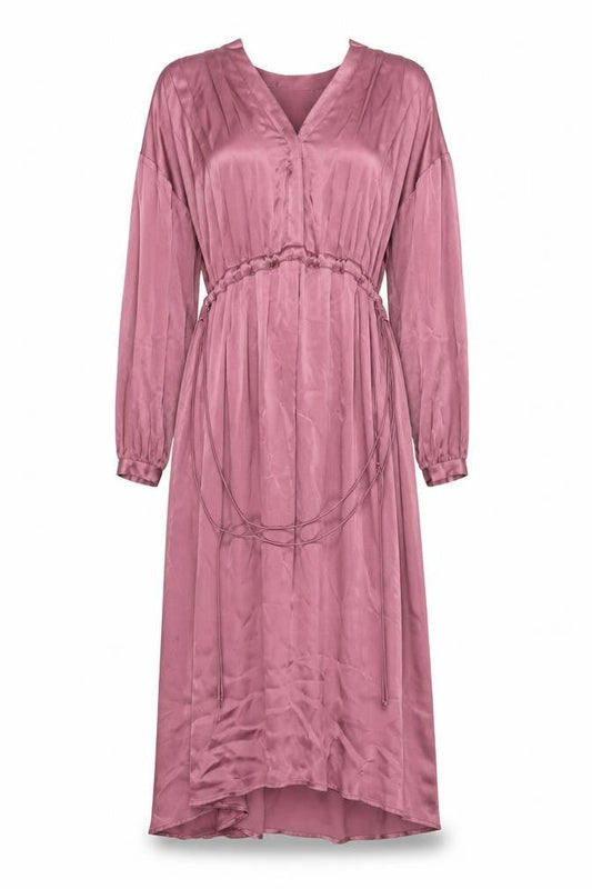 Paul Costelloe Living Studio Women Pink Viscose Midi A-Line Dress Size 10