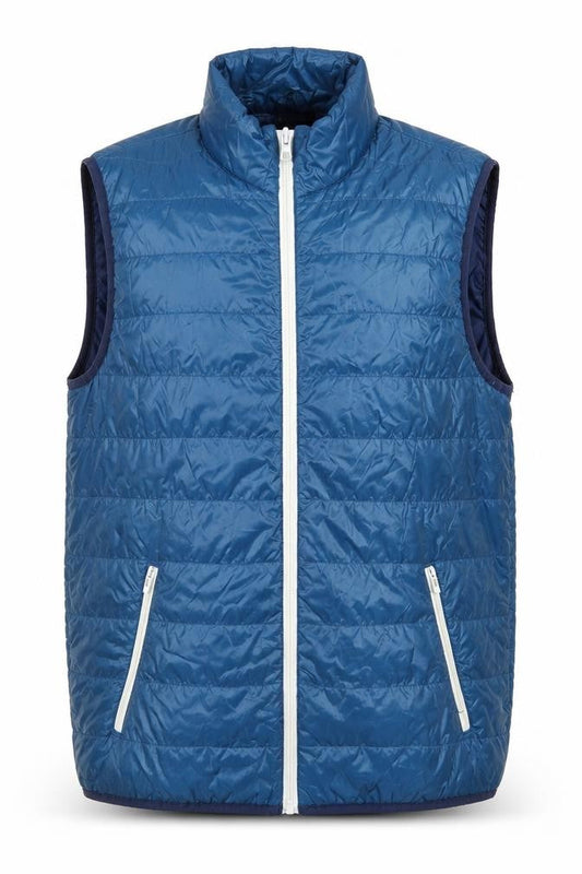 Livergy Men's Blue Padded Lightweight Bodywarmer Gilet Size 42 Regular