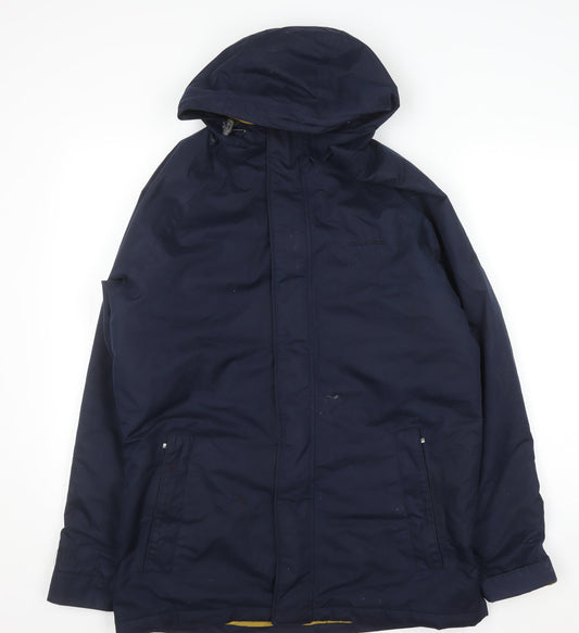 Craghoppers Men's Blue Hooded Waterproof Parka Coat S