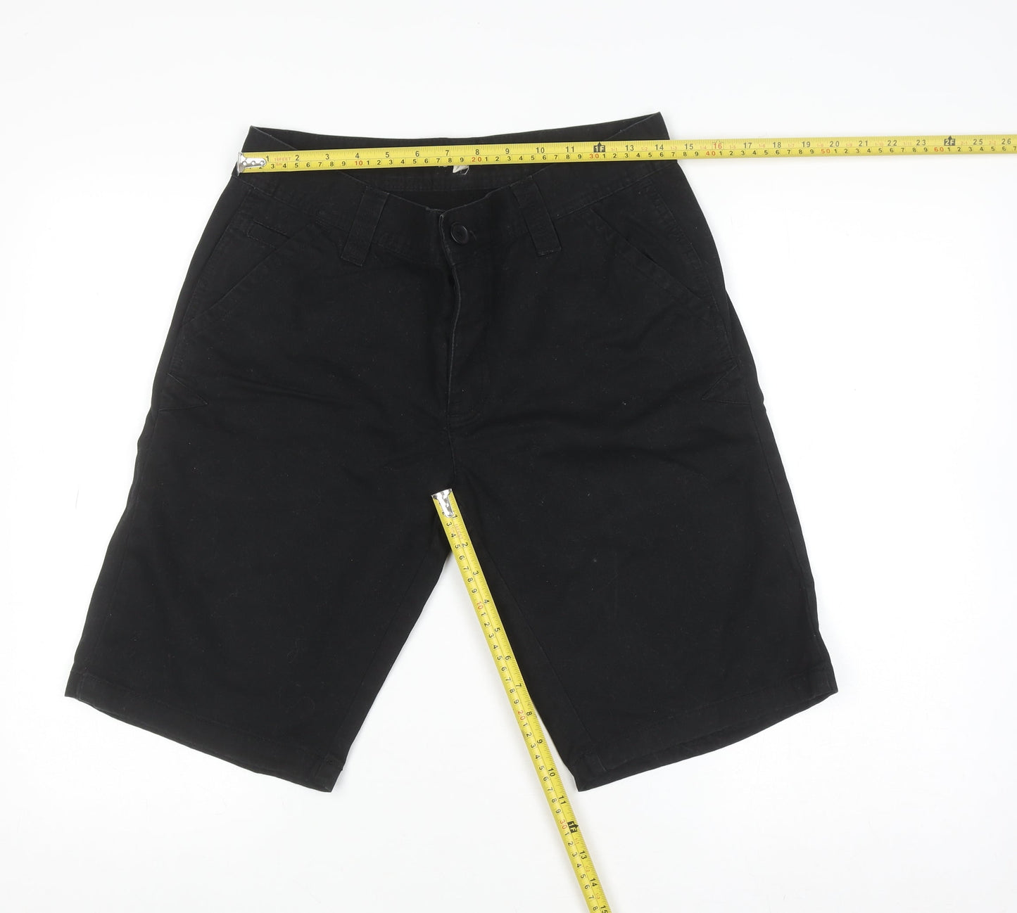 BellField Men's Black Chino Shorts Size 32 Regular Fit