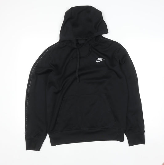 Nike Men's Black Pullover Hoodie S Regular Fit Sports Style