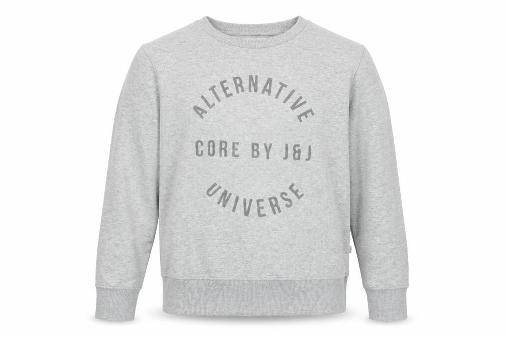 Jack & Jones Men's Grey Crew Neck Graphic Sweatshirt Size M