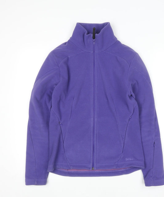 Fat Face Women's Purple Fleece Full Zip Hoodie Size 10