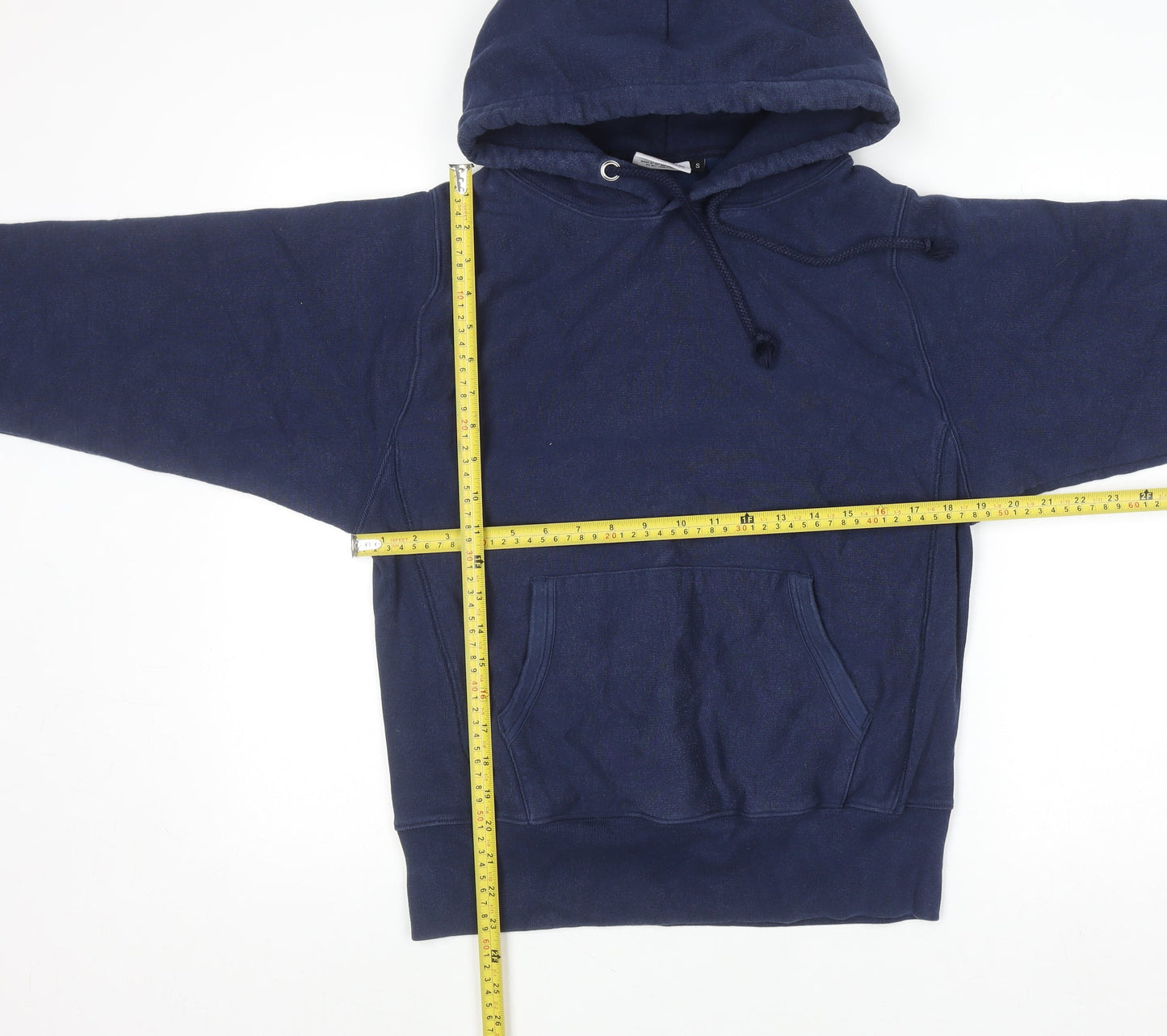 Power House Men's Blue Pullover Hoodie Size S Cotton Blend