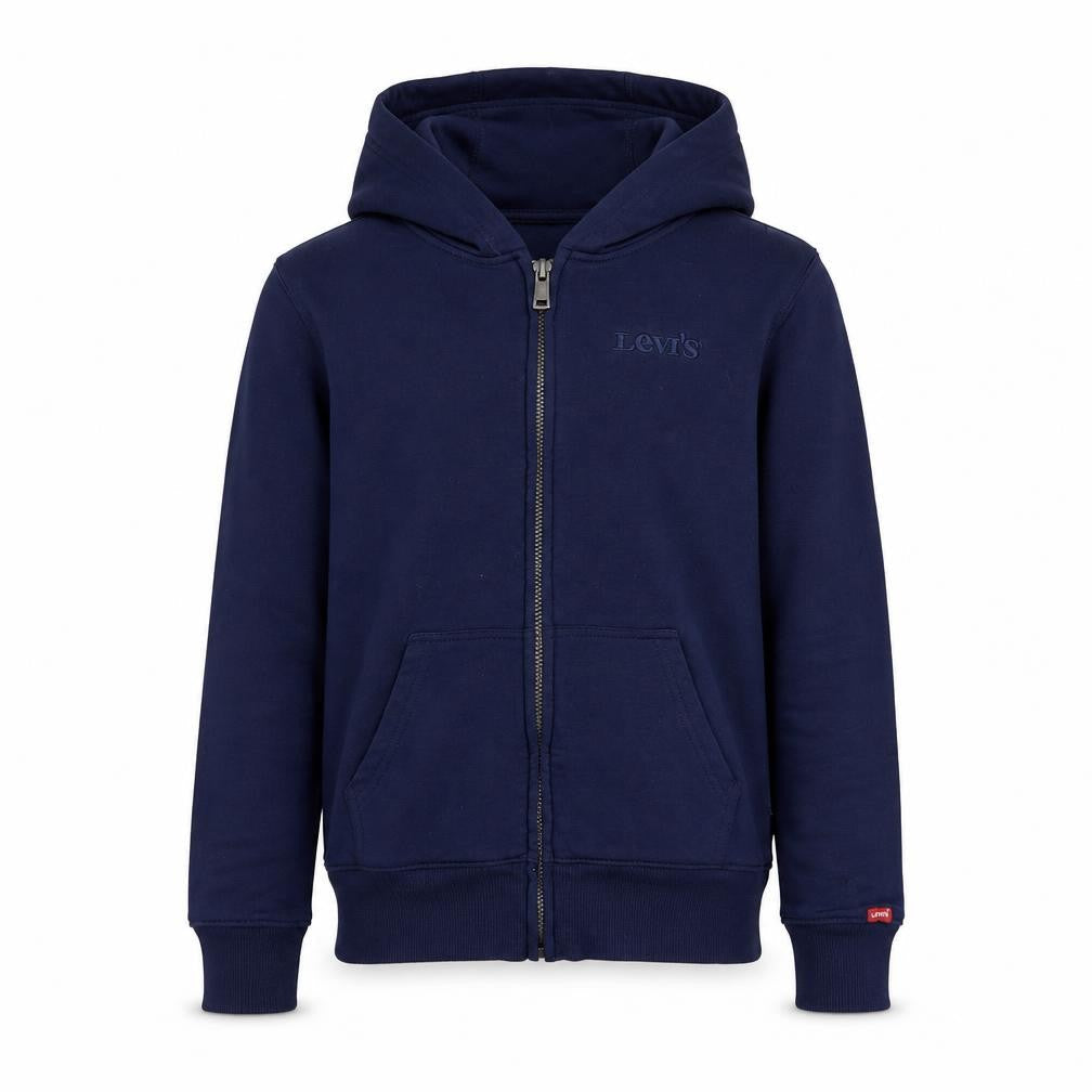 Levi's Boys Blue Full Zip Hoodie Size 12 Years Cotton Blend Casual