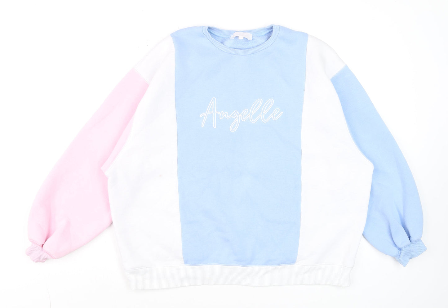 Angelle Women’s Multicolour Pullover Sweatshirt Cotton Blend Size L