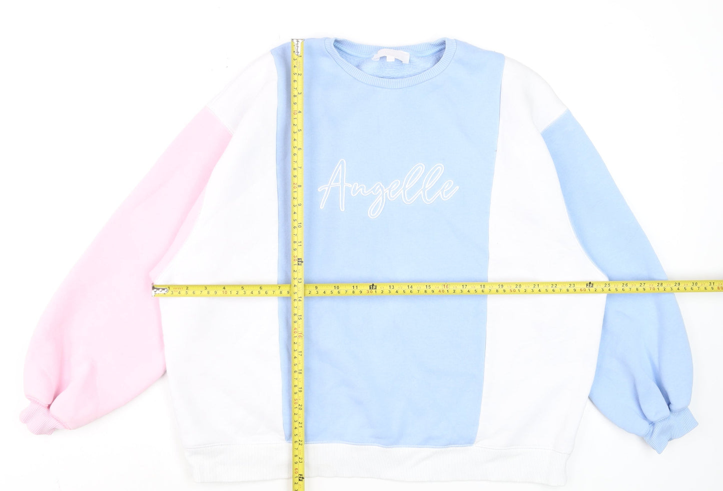 Angelle Women’s Multicolour Pullover Sweatshirt Cotton Blend Size L