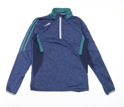 Additional front view of O'Neill Women's Blue, size 10, 1/4 Zip Athletic Track Jacket