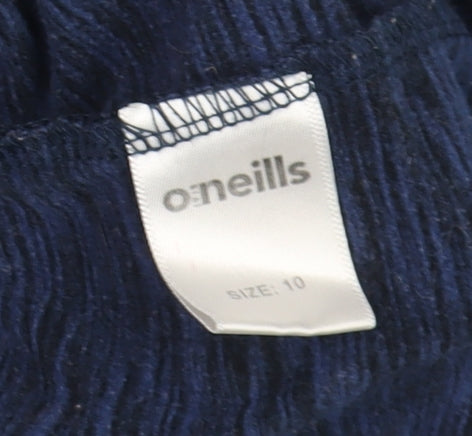 O'Neills Women's Blue Size 10 1/4 Zip Athletic Track Jacket