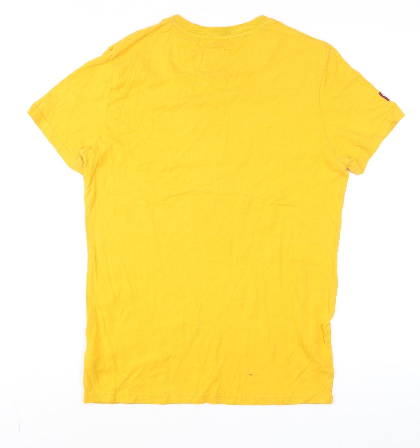 Superdry Men's Yellow Athletic State Graphic T-Shirt Size M