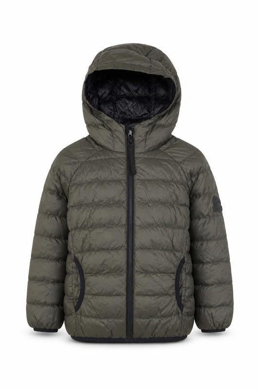 TOG24 Boys Green Hooded Puffer Jacket 6 Years Lightweight Down Coat