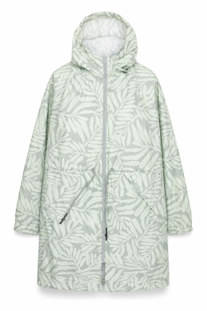 Dunnes Women’s Green Floral Hooded Lightweight Rain Coat M