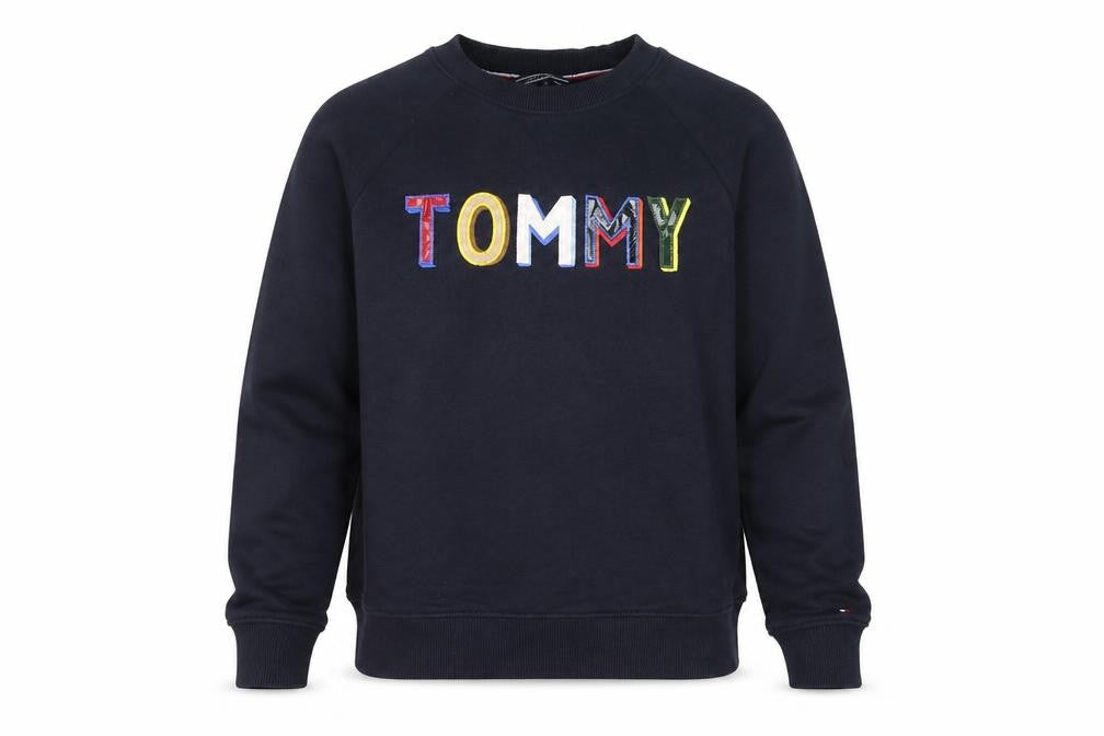 Tommy Hilfiger Men’s Blue Embroidered Logo Sweatshirt Size M