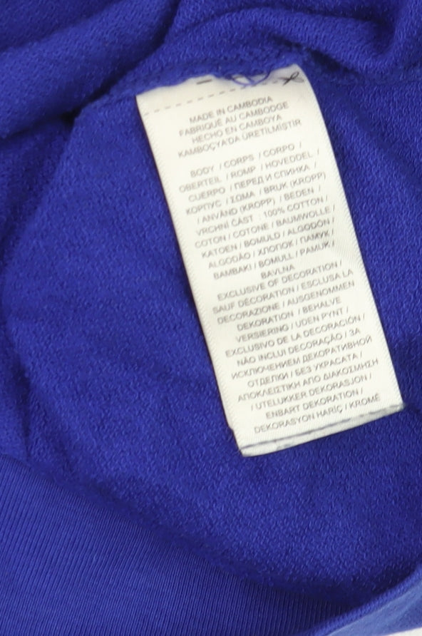 Ralph Lauren Boys Blue Long Sleeve Logo Pullover Cotton T-Shirt 10-12 Years