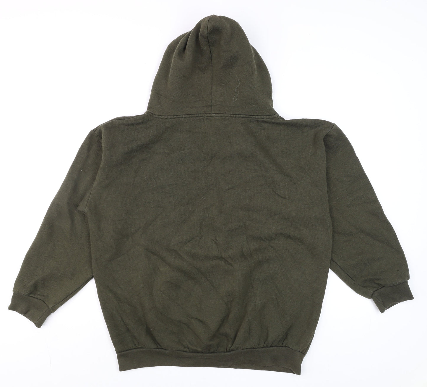 AX Paris Unisex Green Skull Floral Pullover Hoodie M Regular Fit