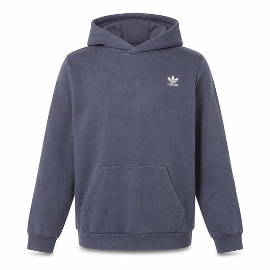 Adidas Boys Blue Pullover Hoodie 14-15 Years Cotton Blend Logo Style