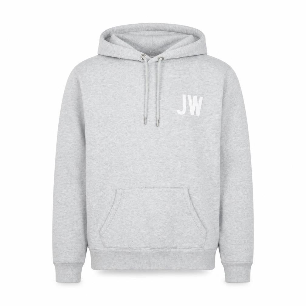 Jack Wills Mens Grey Pullover Hoodie M Logo Print Fleece Sweatshirt