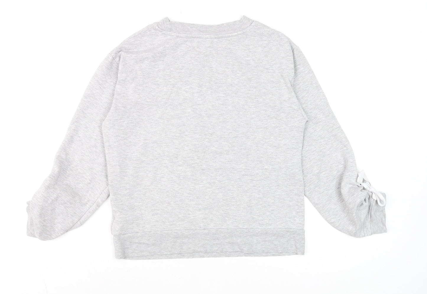 Marks and Spencer Women’s Grey Marl Long Sleeve Basic Top UK 8