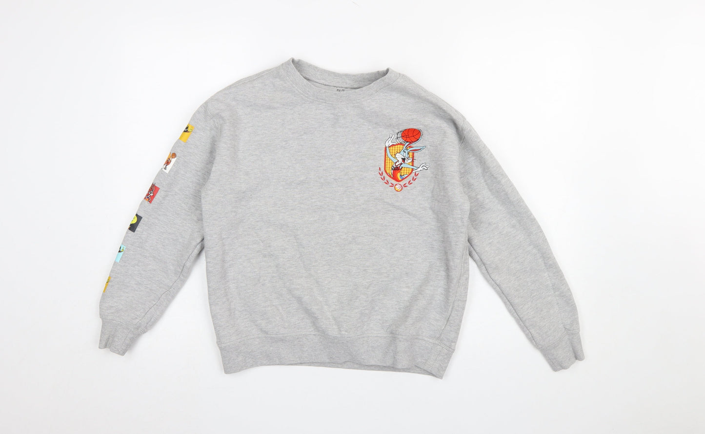 Marks and Spencer Boys Grey Space Jam Pullover Sweatshirt 11-12 Years