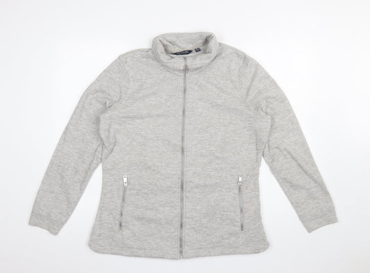 Regatta Great Outdoors Women Grey Fleece Full Zip Jacket UK 16