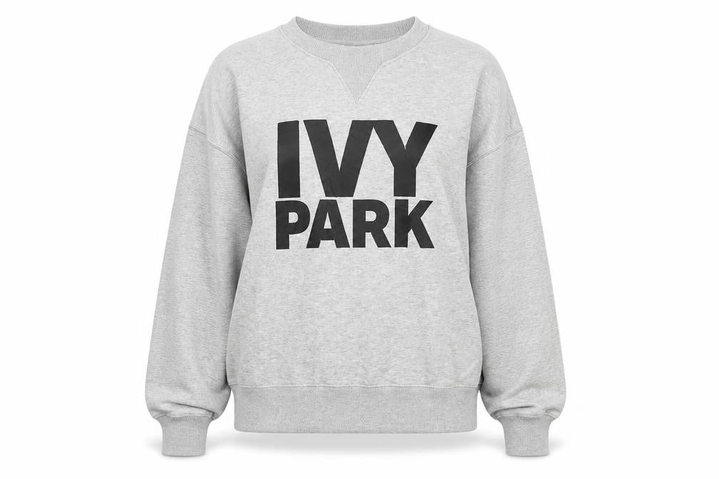 Ivy Park Women's Grey XL Crew Neck Logo Sweatshirt