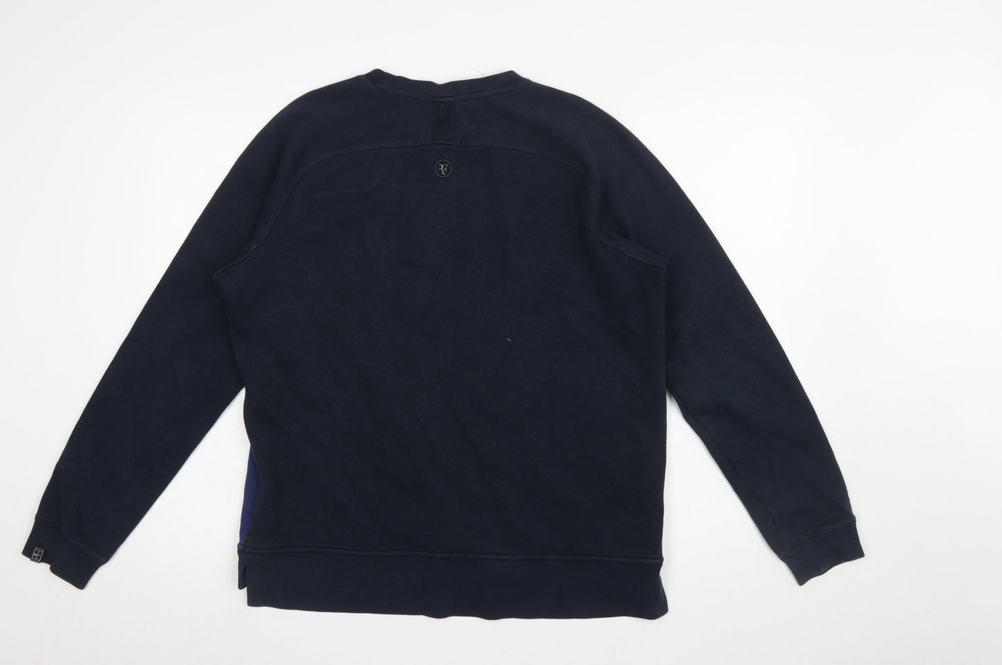 Nike RF Men's Blue Crew Neck Sweatshirt M Cotton Blend