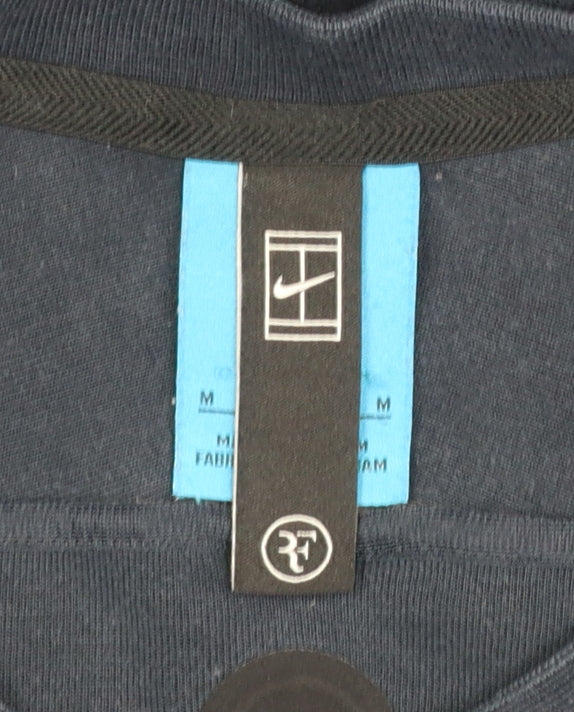 Nike RF Men's Blue Crew Neck Sweatshirt M Cotton Blend