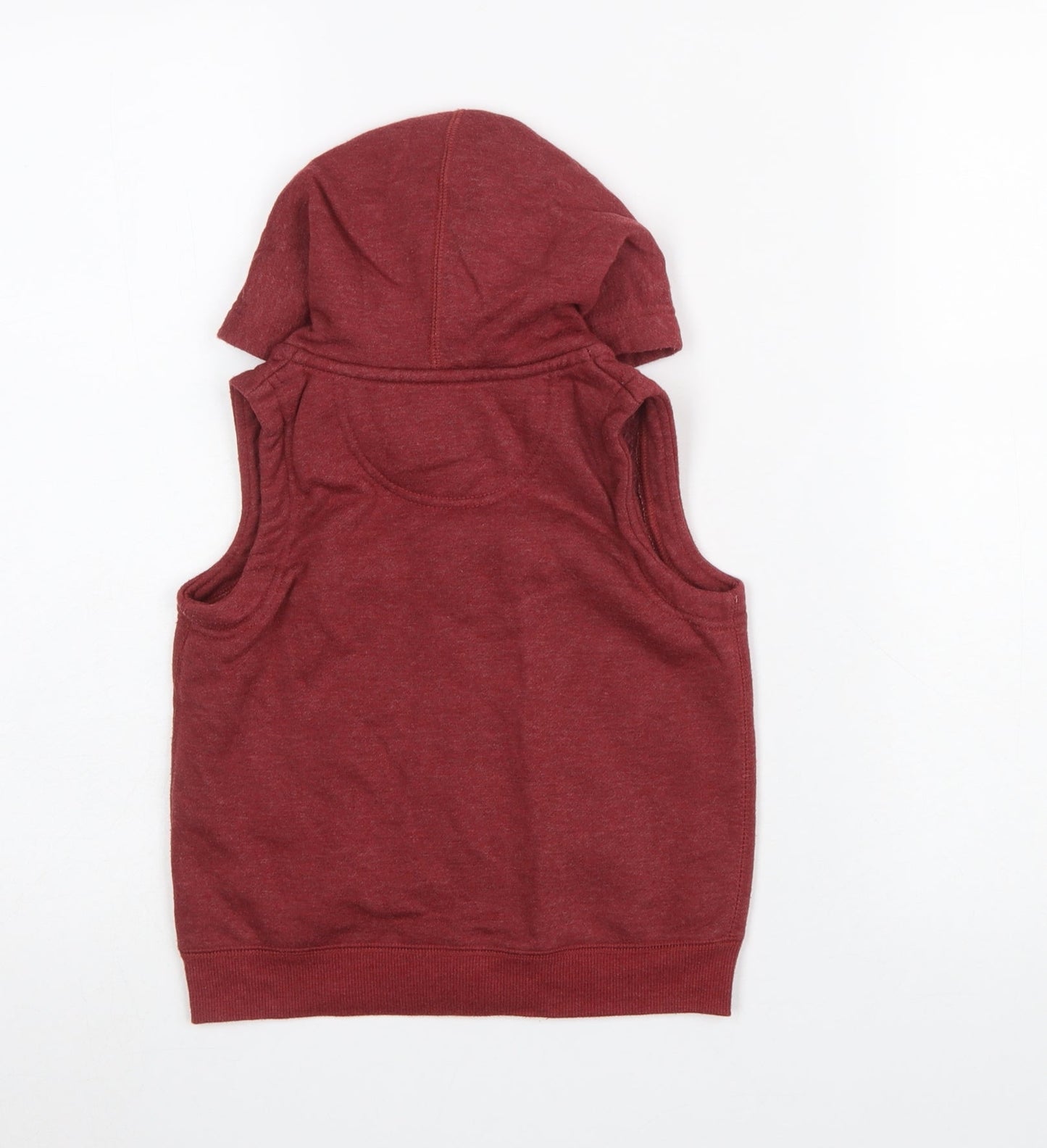 Converse Boys Red Sleeveless Full Zip Hoodie Vest 3-4 Years All Star Logo