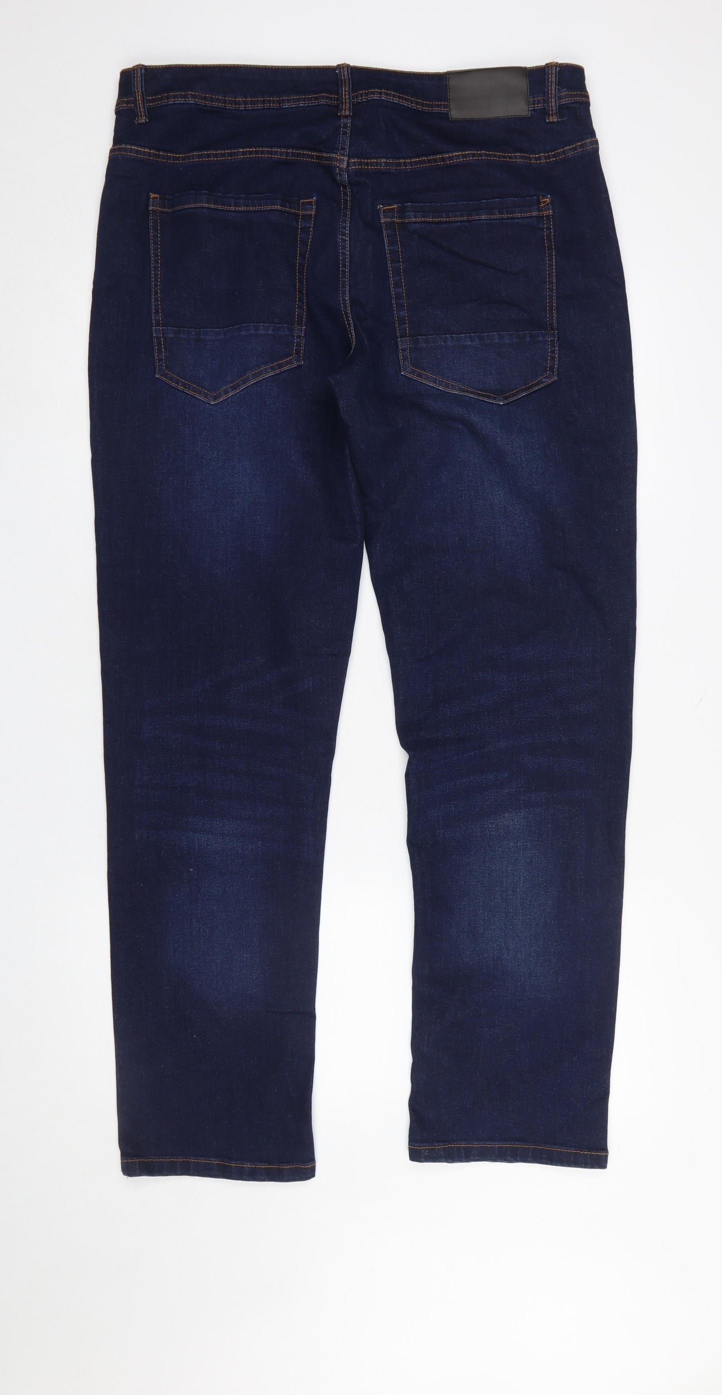 Westbay Women Blue Straight Leg Stretch Denim Jeans Size L