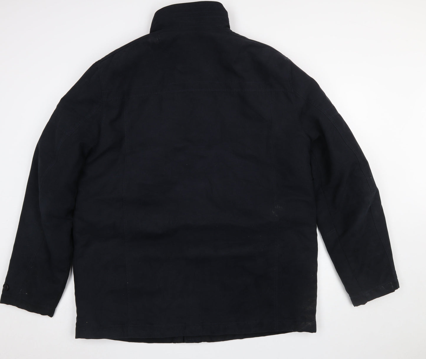 North Mile Men’s Black 44R Military Jacket Water Resistant Cotton Blend