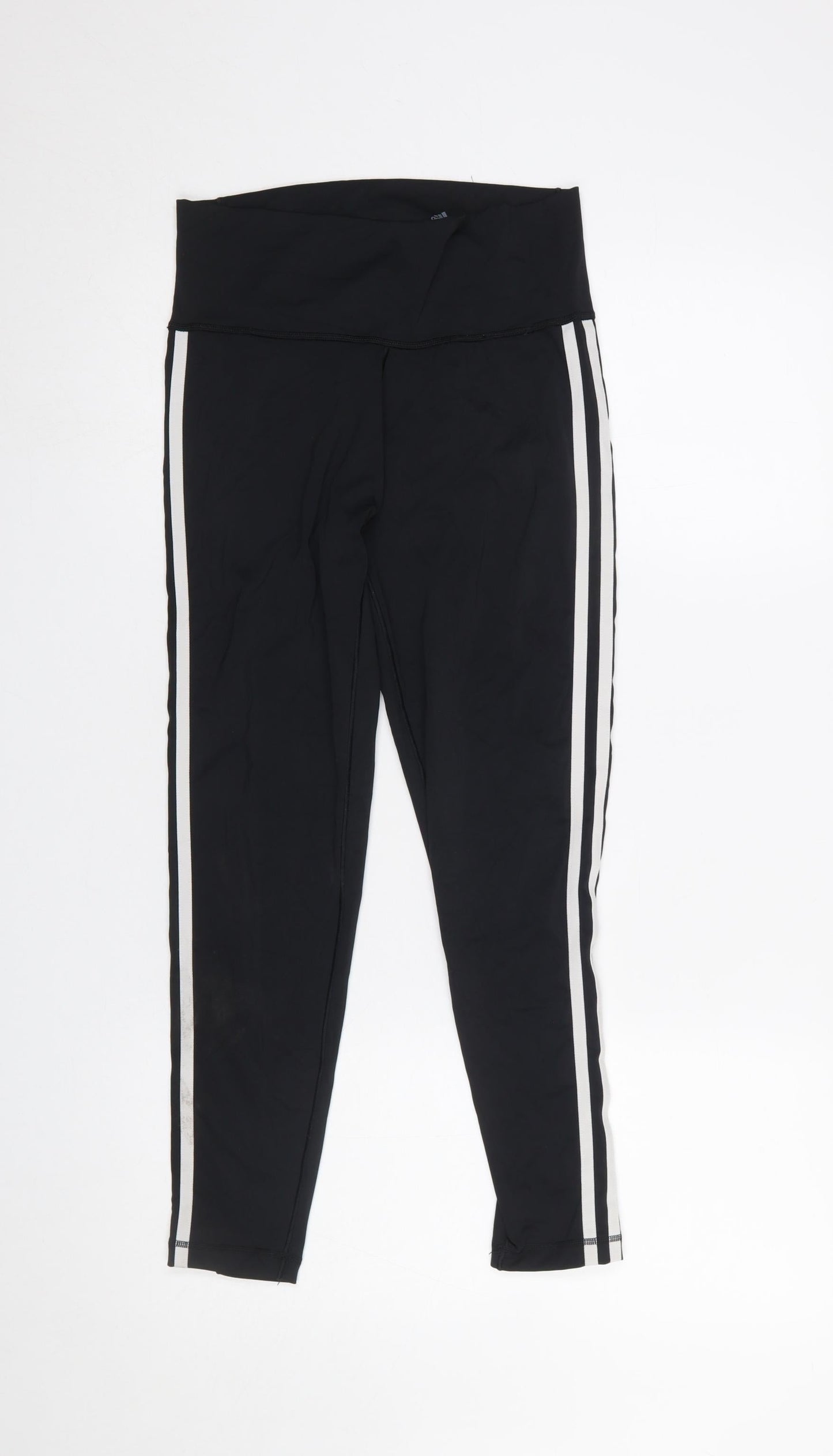 Adidas Women's Black Side Stripe Leggings Size M Compression Fit