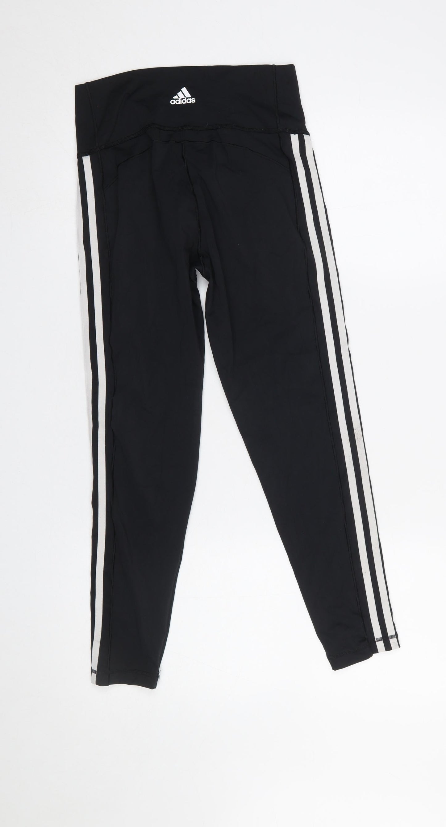 Adidas Women's Black Side Stripe Leggings Size M Compression Fit