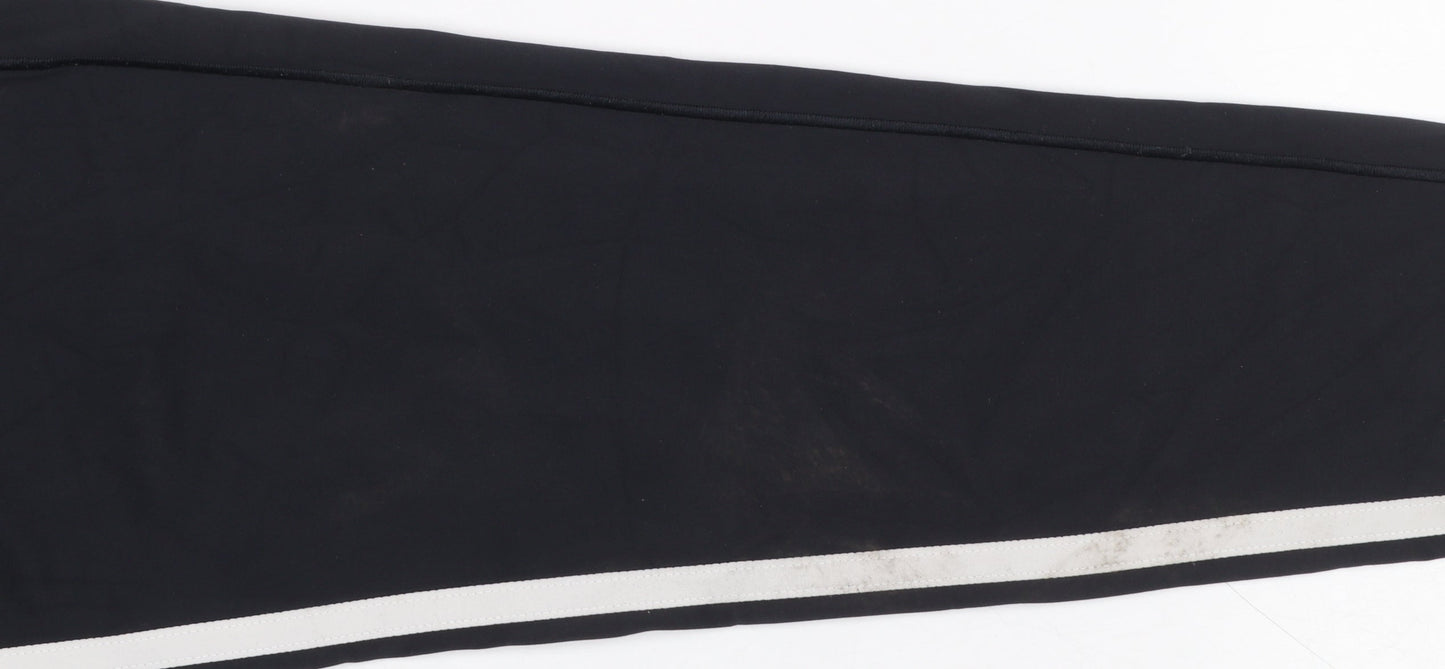 Adidas Women's Black Side Stripe Leggings Size M Compression Fit