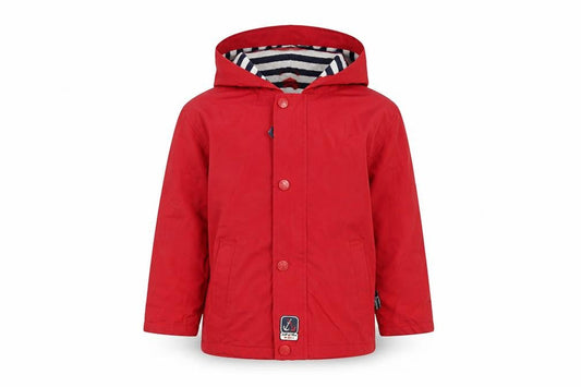 Sable & Mer Boys Red Hooded Waterproof Rain Coat 3 Years