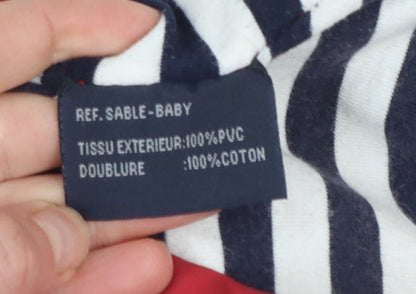 Additional view of Sable & Mer boys’ red hooded waterproof rain coat 3 years
