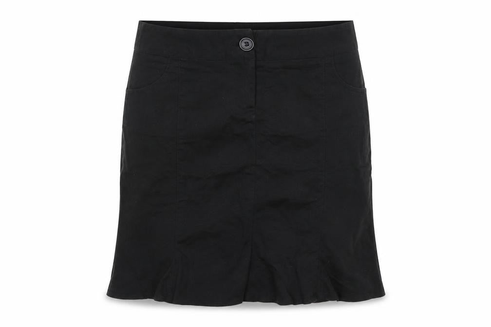 Topshop Women Black Size 10 Cotton Stretch Pencil Skirt