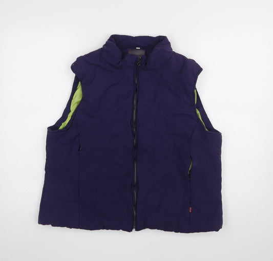 Paco Sport Womens Blue XL Quilted Bodywarmer Waistcoat