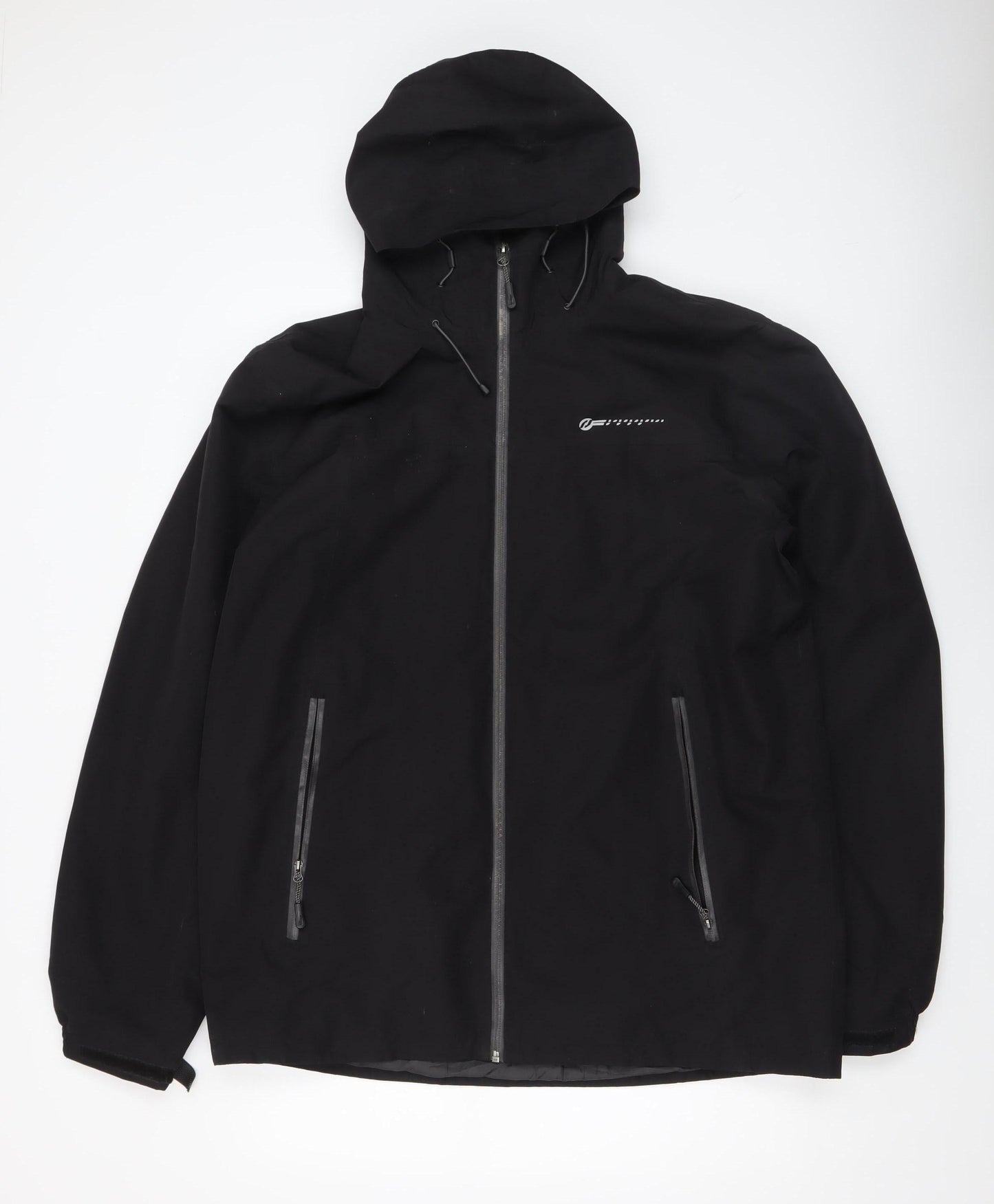 Crivit Men's Black 2XL Softshell Hooded Outdoor Jacket