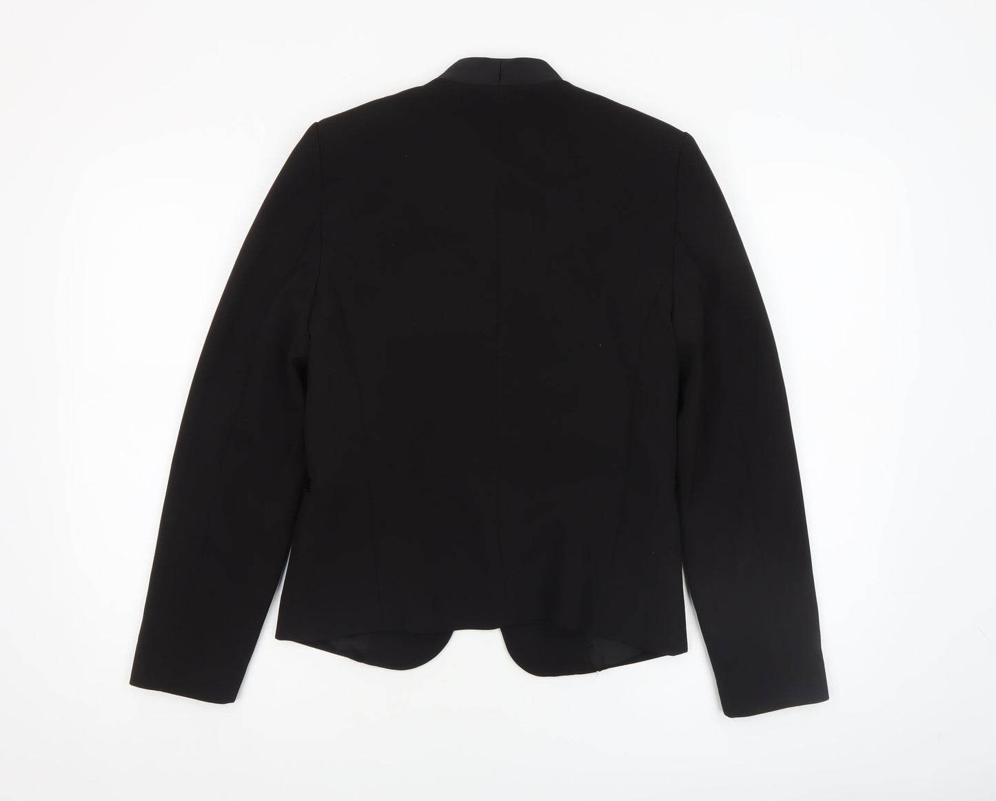 Mango Womens Black XS Tuxedo Blazer Jacket Polyester Blend