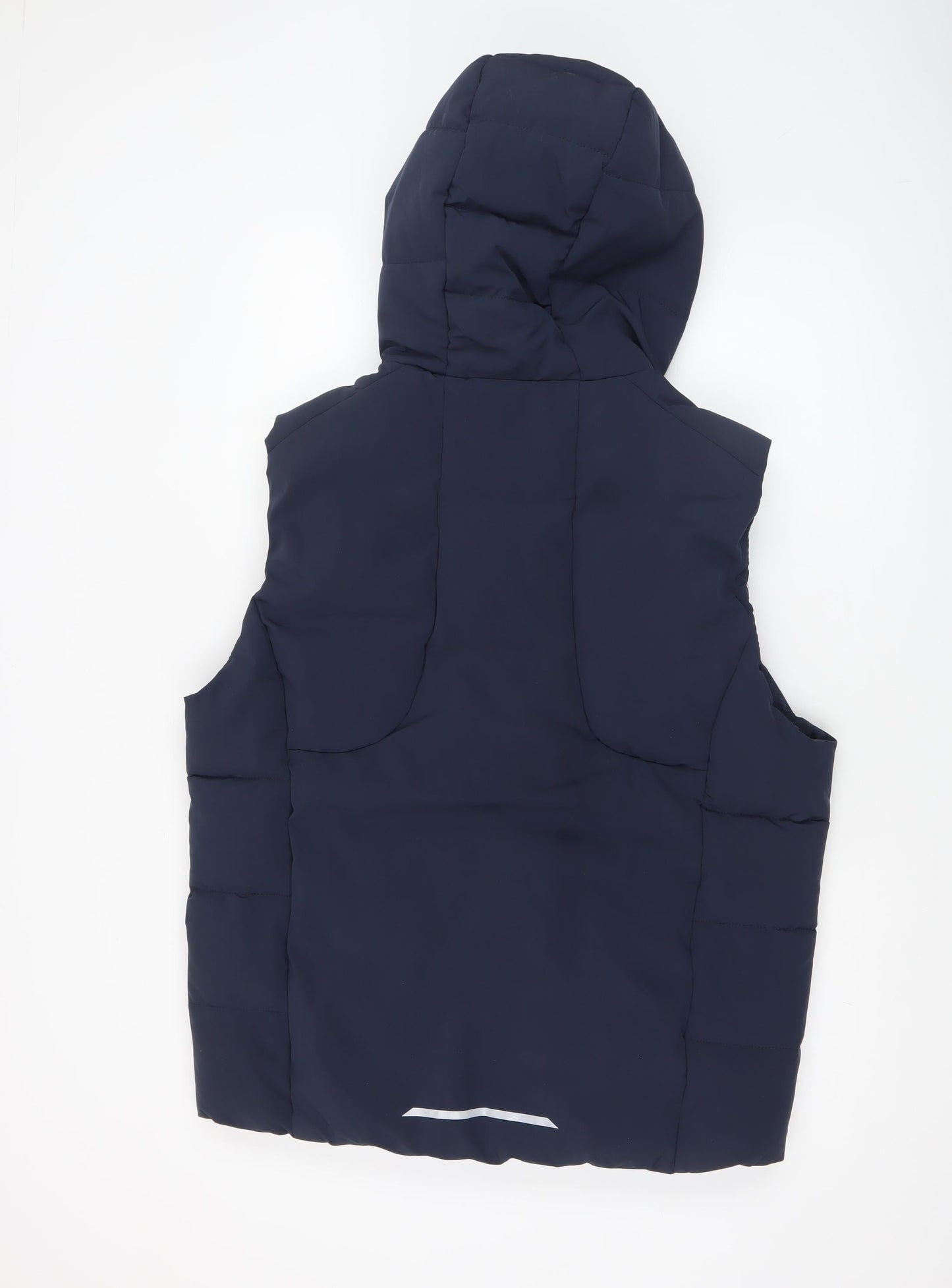 FSBN Men's Blue Hooded Puffer Waistcoat XL Regular Fit Winter Gilet