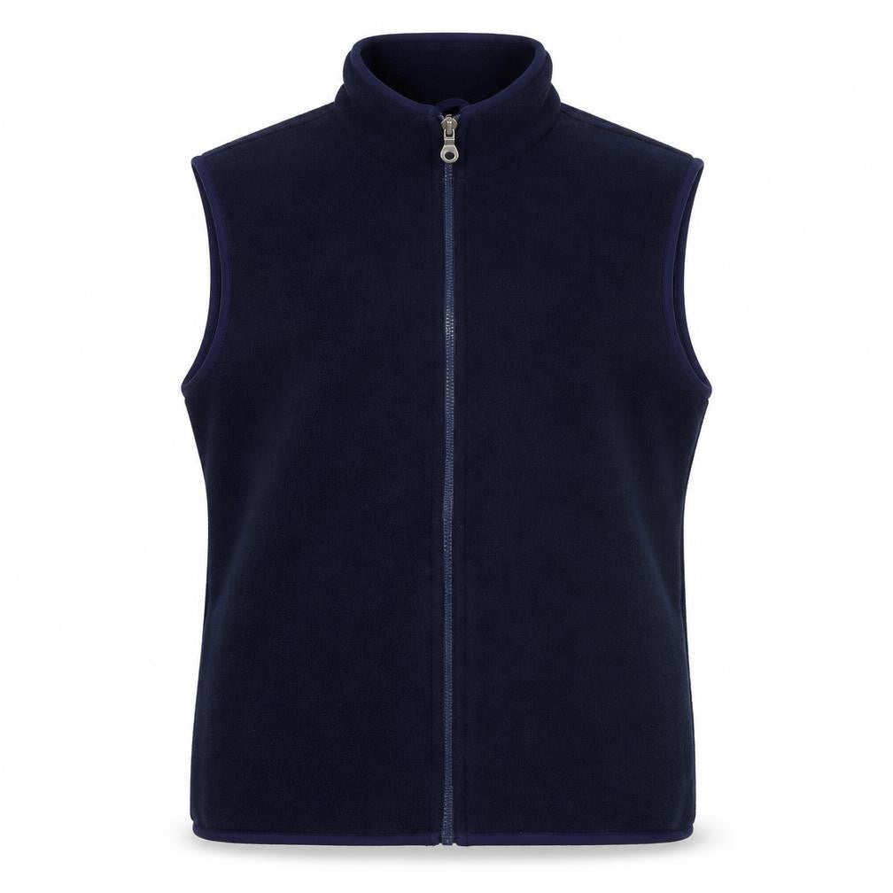 Lands' End Unisex Blue Fleece Zip Waistcoat Bodywarmer S