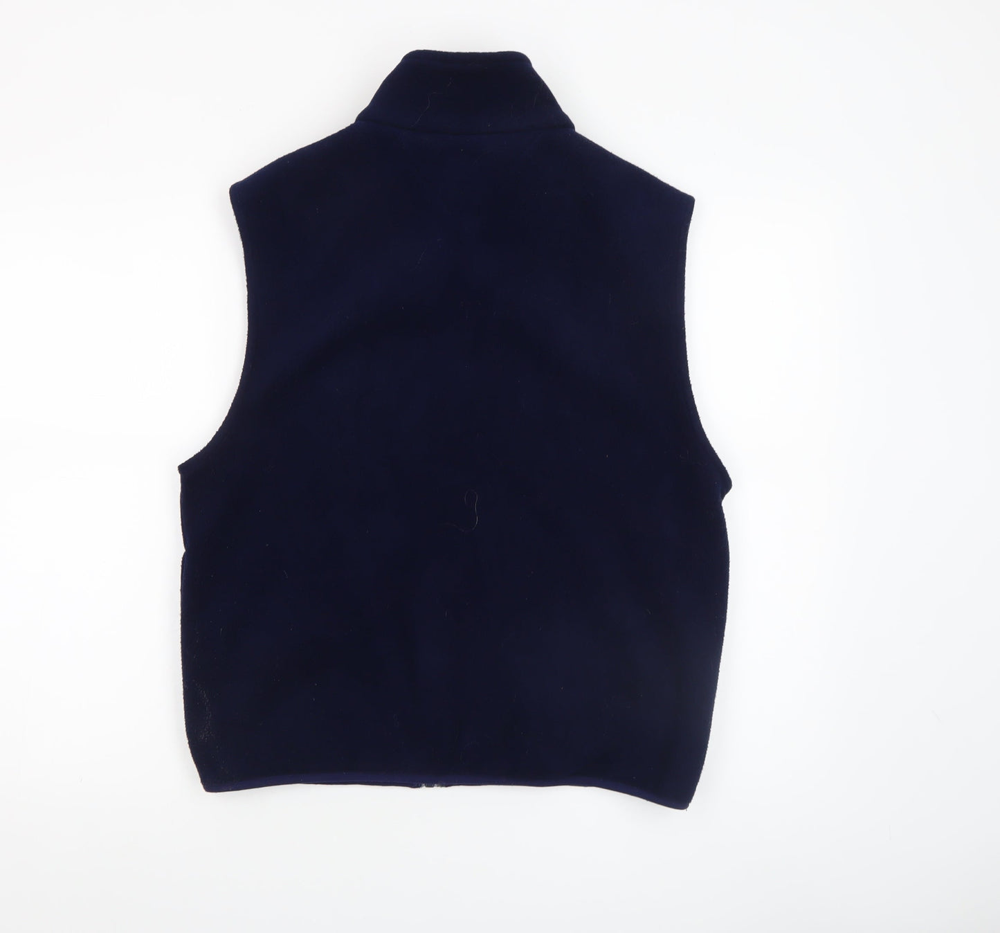 Lands' End Unisex Blue Fleece Zip Waistcoat Bodywarmer S