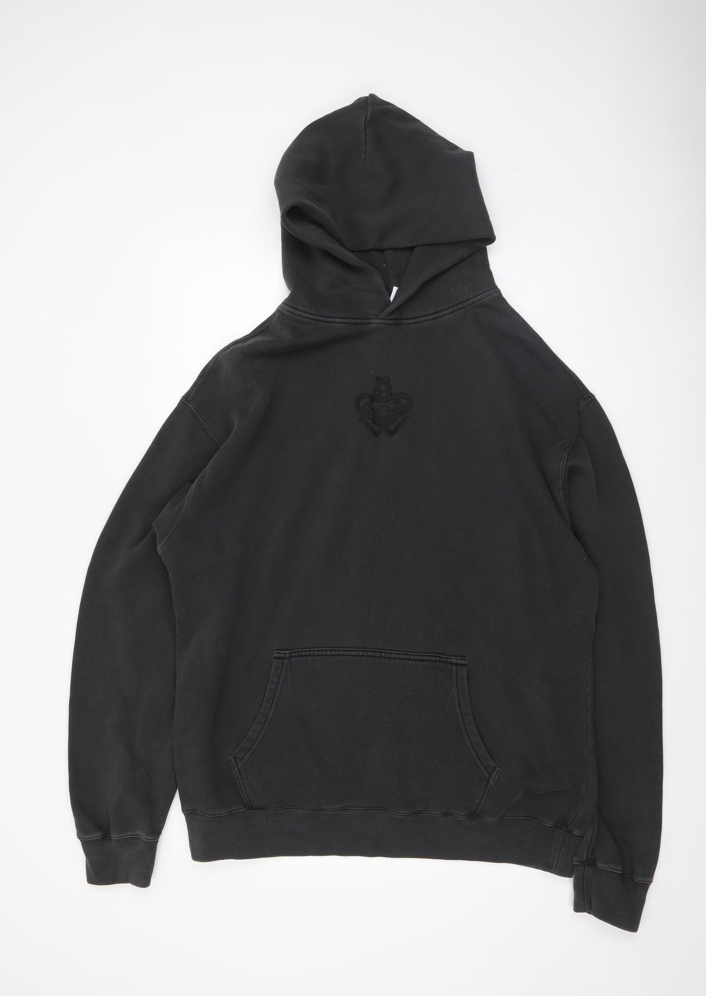 AS Colour Men Black XL Pullover Hoodie Graphic Print Fleece