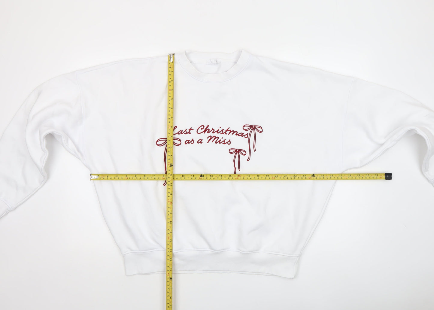 Six Stories Womens White XXL Christmas Pullover Sweatshirt