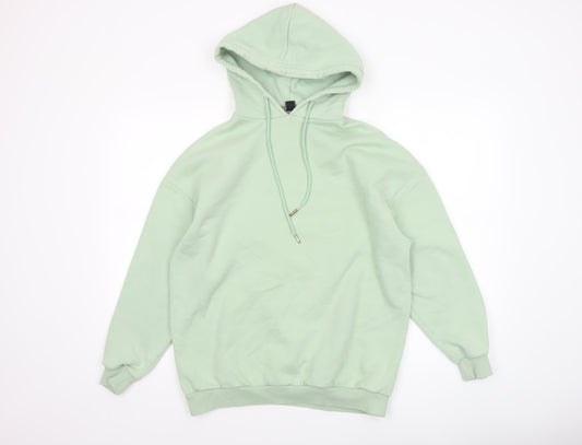Boohoo Womens Mint Green XS Pullover Hoodie - Graphic Print Athleisure